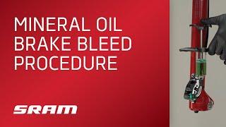 SRAM MTB Mineral Oil Brake Bleed Procedure