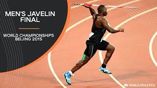 Mens Javelin Final  World Athletics Championships Beijing 2015