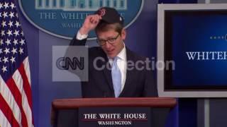WHITE HOUSE BFG-CARNEY WEARING RED SOX HAT