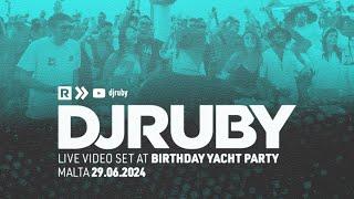 DJ Ruby Live Video Set at Birthday Yacht Party Malta 29.06.24