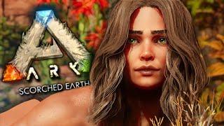 Surviving my FIRST Day on Scorched Earth in ARK SURVIVAL ASCENDED Gameplay Ep 1