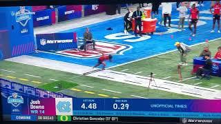 Josh Downs 40 Yard Dash