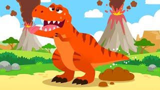Dinosaurs Poo Funny song  Sing Along  Kids Songs  Lotty Friends