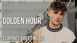 Clarinet Sheet Music How to play Golden Hour by JVKE