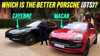 Porsche Macan vs Porsche Cayenne - which SUV is the better pick? GTS comparison REVIEW