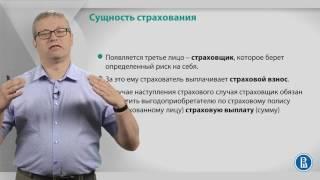 Курс лекций Cтрахование.  Лекция 1 Вводная лекция.