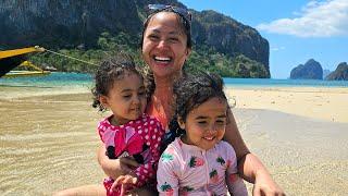 Family discovering the beauty of El Nido 