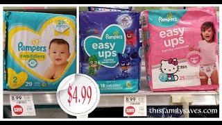 Publix  Pampers Diapers or Training Underwear is $4.99 each after Coupons Easy Deal for Beginners