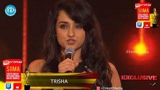 Trisha Most Popular Star on Social Media Twitter @ SIIMA 2014 Awards Malaysia