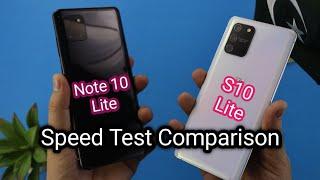 Galaxy S10 Lite Vs Galaxy Note 10 Lite I Speed Test Comparison  Exynos 9810 vs SDM 855  UrduHindi