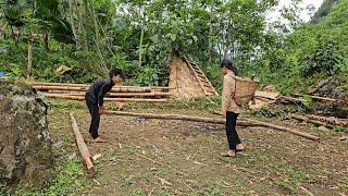 The homeless boy cleaned up the place to rebuild the house the girl picked vegetables to sell