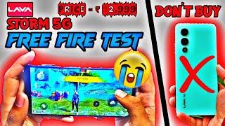 LAVA STORM 5G FREE FIRE TEST  lava storm 5g free fire gameplay + Heating + Battery Drain Test.