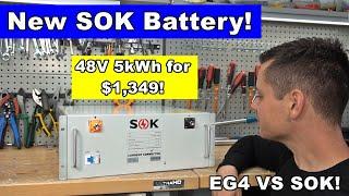 New SOK Battery Lowest Price 48V Battery $1349 for 5kWh