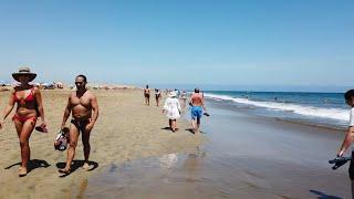 GRAN CANARIA Playa de MASPALOMAS_ VERANO 2022 desde FARO DE MASPALOMAS.