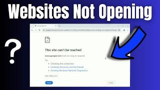 How To Fix Some Websites Not Opening on any browser - This Site Can’t Be Reached