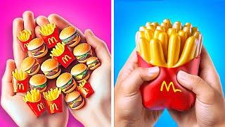 I OPENED REAL MCDONALD’S AT HOME *From Tiny Burgers To Giant Fast Food*