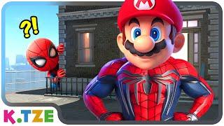 Mario Wants to be like SPIDERMAN  Super Mario Odyssey Story