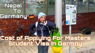 Total Cost To Apply For A Masters Student Visa to Germany From Nepal  Nepali Students in Germany 