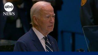 FULL SPEECH Biden addresses the UN for the final time as president