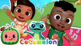 Nina and Codys Dino Dance  Ninas Familia  CoComelon Nursery Rhymes & Kids Songs