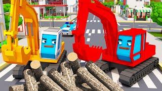 Bagger POL und Freunde - Autos für Kinder - Bagger Kinderfilm deutsch