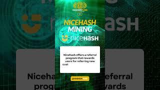 Earn with NiceHash Referral Program #crypto #shorts