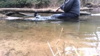 Last of the creek wading in over knee leather boots