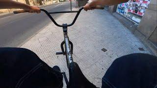 POV BMX Bike Riding Spain to Portugal