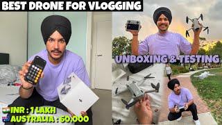 Best Drone For Vlogging  Unboxing & Testing  Dji Mini 3 Pro