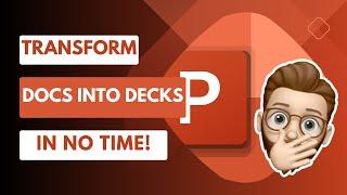 Effortless PowerPoint Creation Convert Your Document into a Stunning Presentation with Ease