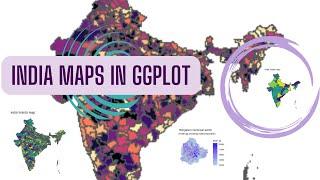 R Beginners GGPLOT India Map in GGPLOT with states districtscities  code included