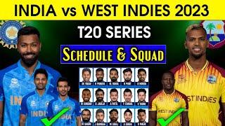 India Tour Of West Indies  India T20 Squad vs West Indies  India T20 Squad vs WI 2023