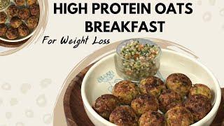 Healthy High protein Oats Breakfast Recipe  How to Make Quick Oats Appe or Tikki in Very Less Oil
