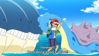 Ash met his Lapras in Aim to be a Pokemon master episode 7 Eng subbed