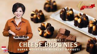 GLUTEN FREE Resep Cheese Brownies Super Moist Nyoklat dan Sehat