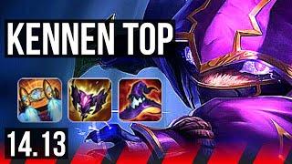 KENNEN vs RUMBLE TOP  Rank 4 Kennen 1015  EUW Challenger  14.13