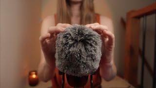 ASMR  1 HOUR Fluffy Mic Scratching for Sleep Inaudible whispering rain sounds