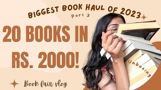 I BOUGHT 20 BOOKS IN JUST RS. 2000BIGGEST BOOK HAUL of 2023 Cozy autumn book shopping vlog️