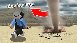 Minecraftı Bitiriyoruz ama DEV KASIRGAYA Karşı...