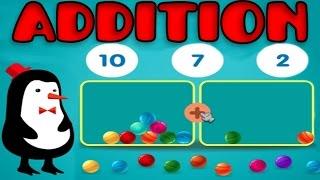Addition With Manipulatives Basic Math Counting 1 - 15 Learning Game for Preschool Kids