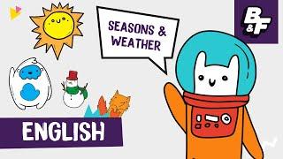 Learn English  Seasons and Weather Song with BASHO & FRIENDS