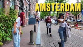 Exploring Amsterdam Central Streets 4K Walking Tour 2024