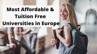 Cheapest & Tuition Free University in Europe 2020 Most Affordable Best University University Hub