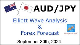 AUD JPY Elliott Wave Analysis  Forex Forecast  September 30 2024  AUDJPY Analysis Today