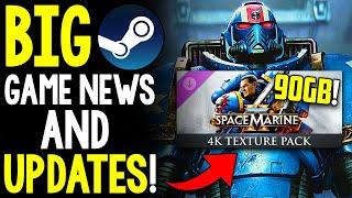 BIG Steam Game News and UPDATES - 90GB Warhammer Space Marine 2 Download ARMA 4 REVEALED + MORE