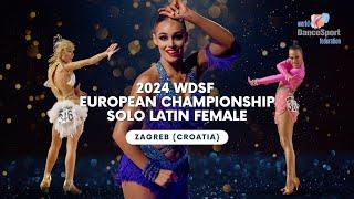 2024 WDSF European Championship Solo Latin Adult and Junior II  Zagreb Croatia