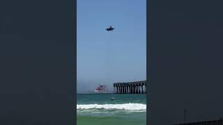 United States Marines F-35B from VMFAT-501 “Warlords” STOVL mode over Panama City Beach Florida.