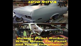 1968 to 1972 Chevy Nova Quarter Panels Rockers Tail Panel Wheel Houses Restoration Episode 4