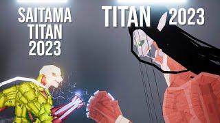 SAITAMA Titan 2023 vs Attack on Titan 2023 - People Playground 1.26.6