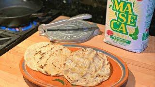 Tortillas de Maiz Maseca  Mexican Corn Tortillas Using Intant Corn Masa